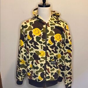 Market x SMILEY Camo Twill Zip Hoodie (sx XL)